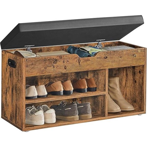 VASAGLE CUSTOS Storage Bench with Cushion