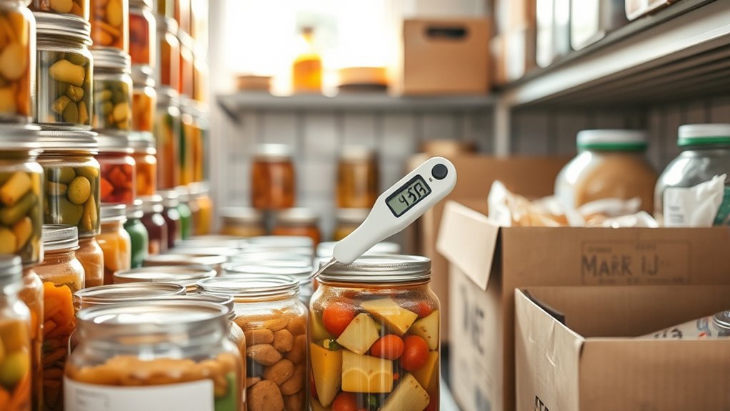 store and inspect canned foods
