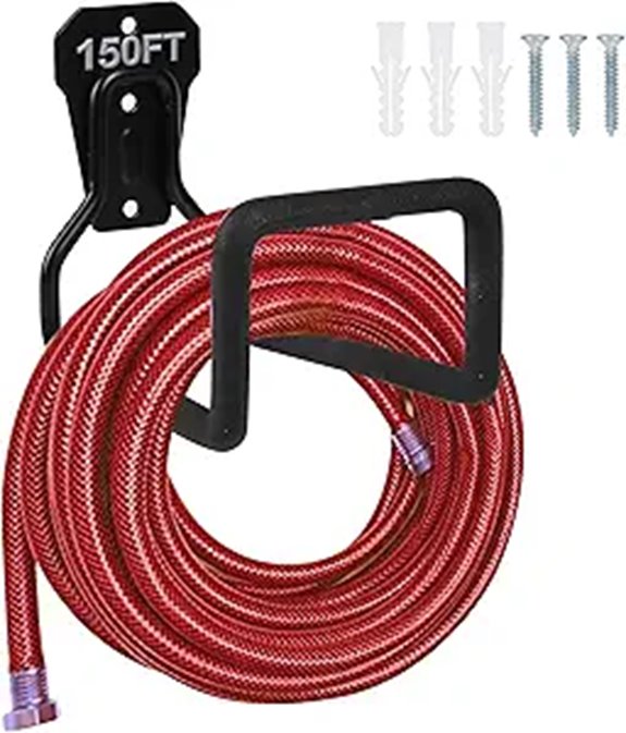 Heavy Duty Wall-Mounted Garden Hose Holder