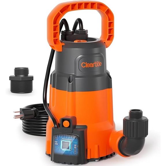 Cleartide Submersible Water Pump with Sensor and Auto Mode