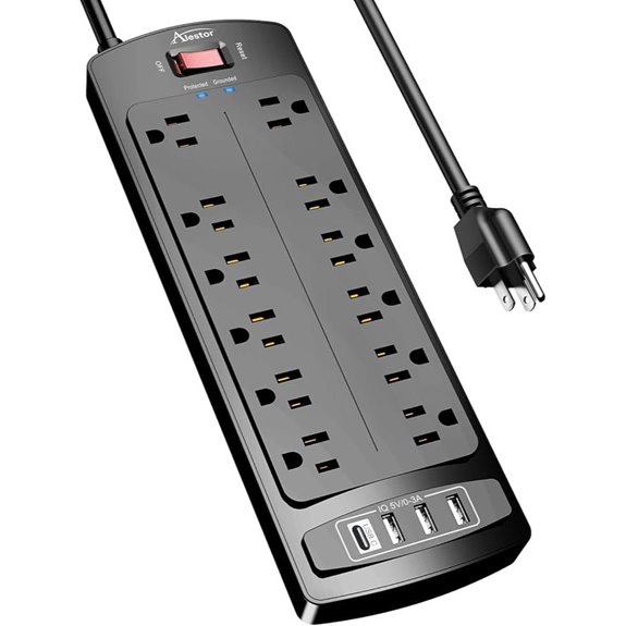 ALestor Surge Protector Power Strip with USB