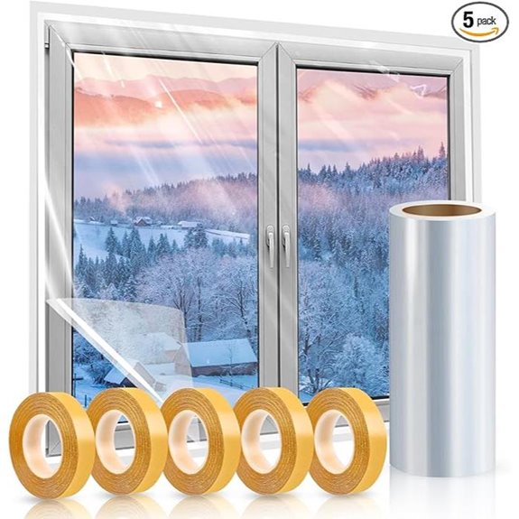 Window Insulation Kit for Windows (10 Pcs 3x5 ft)