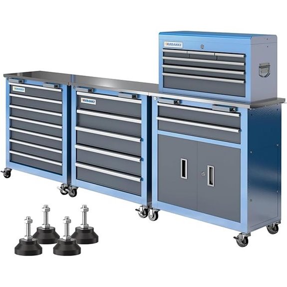 LARBANKE 3-in-1 Rolling Tool Chest with Wheels