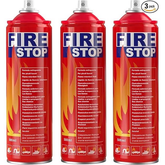 3-Pack Fire Extinguishers for Home and Car