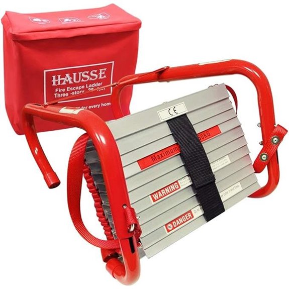 Hausse Retractable 3 Story Fire Escape Ladder 25 Feet