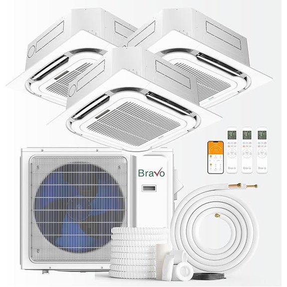 BRAVO 24,000 BTU 3-Zone Ductless Mini Split AC