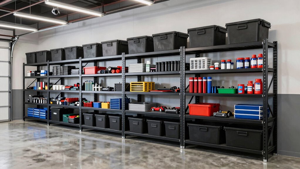 top heavy duty garage shelves