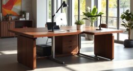 top l shaped standing desks