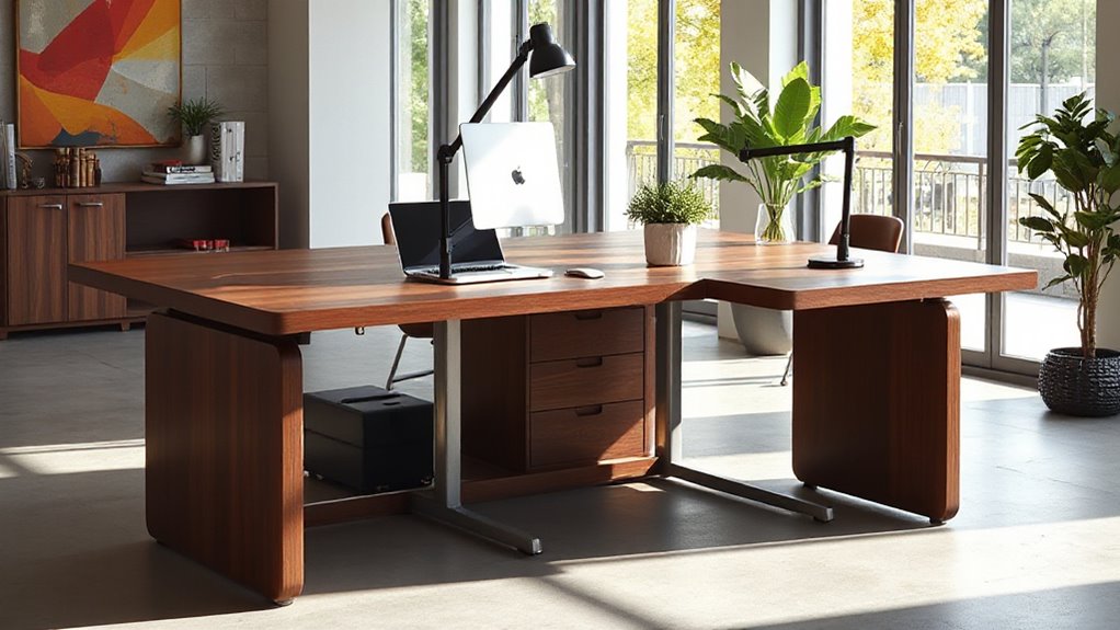 top l shaped standing desks