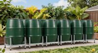 top rain barrel stands