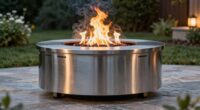 top stainless steel fire pits