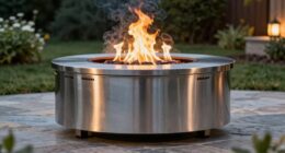 top stainless steel fire pits