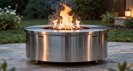 top stainless steel fire pits