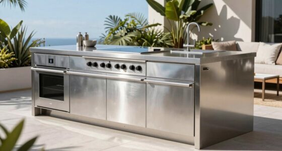 top stainless steel islands