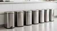 top stainless steel sensor trash cans