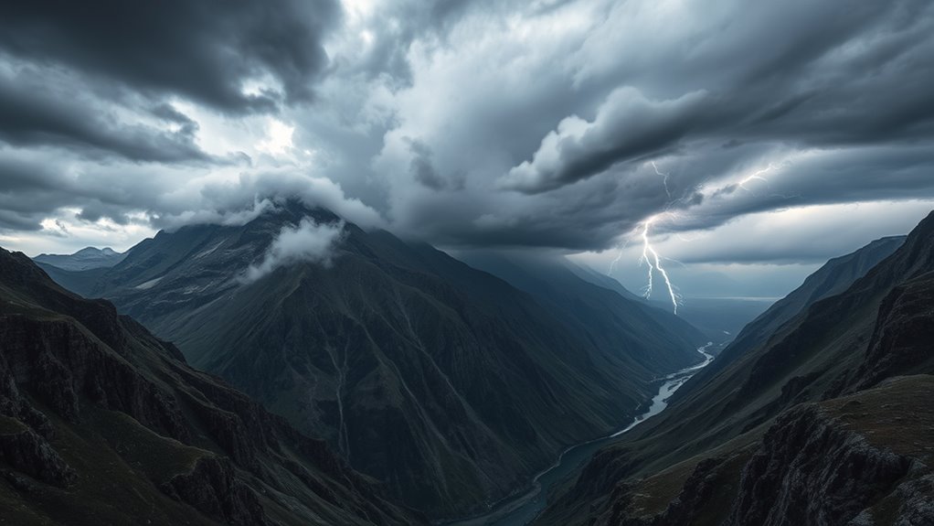 topography influences storm behavior