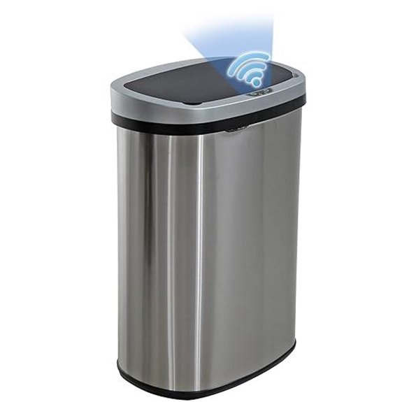 BestOffice 13 Gallon Touchless Trash Can