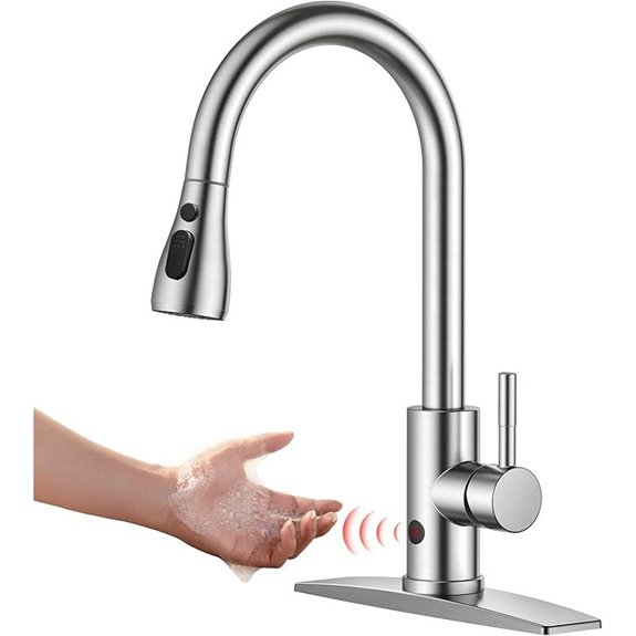 FORIOUS Touchless Kitchen Faucet with Pull Down Sprayer