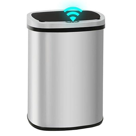 PayLessHere 13-Gallon Touchless Stainless Steel Trash Can