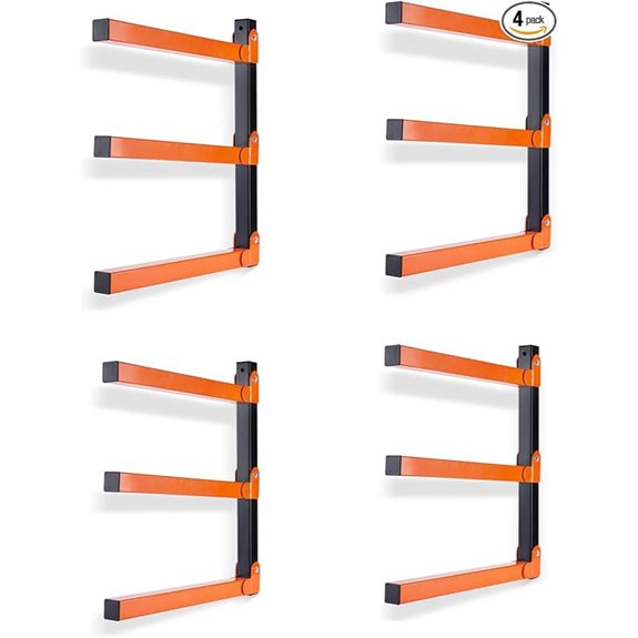 Ultrawall 3-Level Wall Mount Wood Organizer (4 Pack)