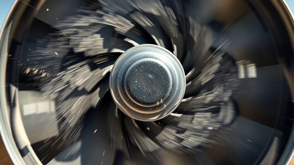 turbulence decreases fan efficiency