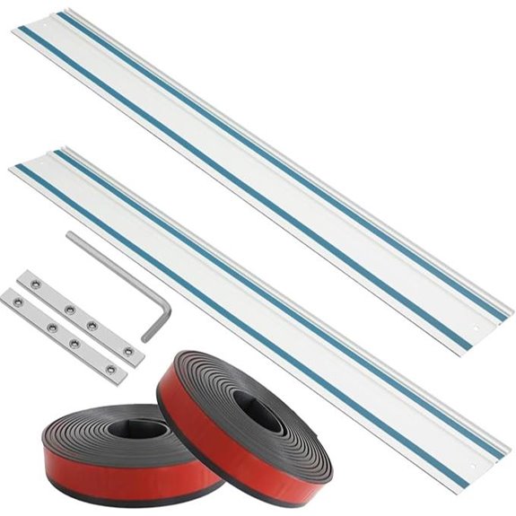 2 x 55 Track Saw Guide Rail with Connectors