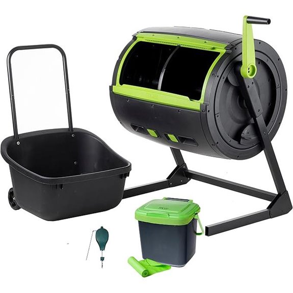 Maze 2-Stage Compost Tumbler with Accessories