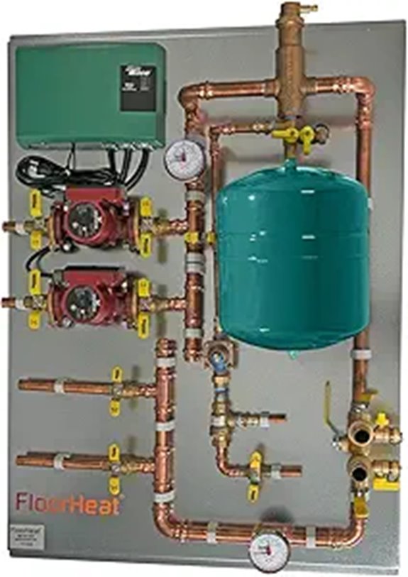 Hydronic Radiant Heat Control Panel for 2 Zones