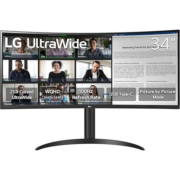 LG 34-Inch UltraWide Curved Monitor with HDR10
