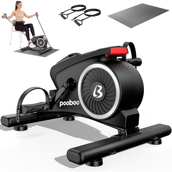 Pooboo Under Desk Bike with Resistance Levels