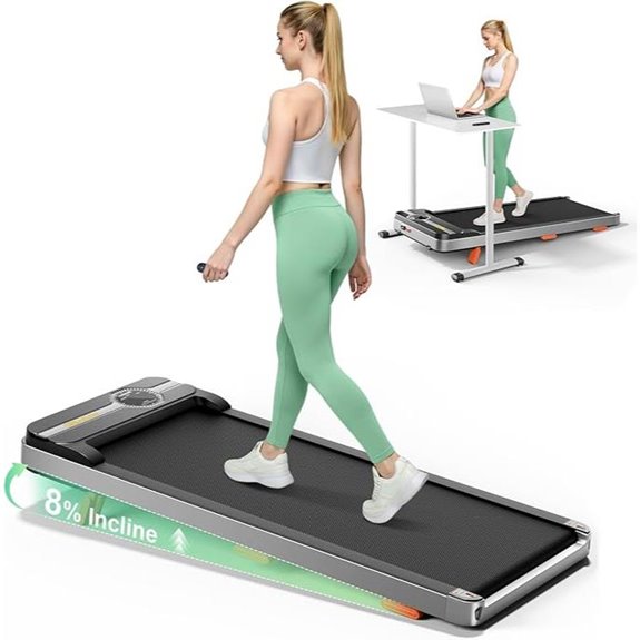 Walking Pad Under Desk Treadmill with Incline