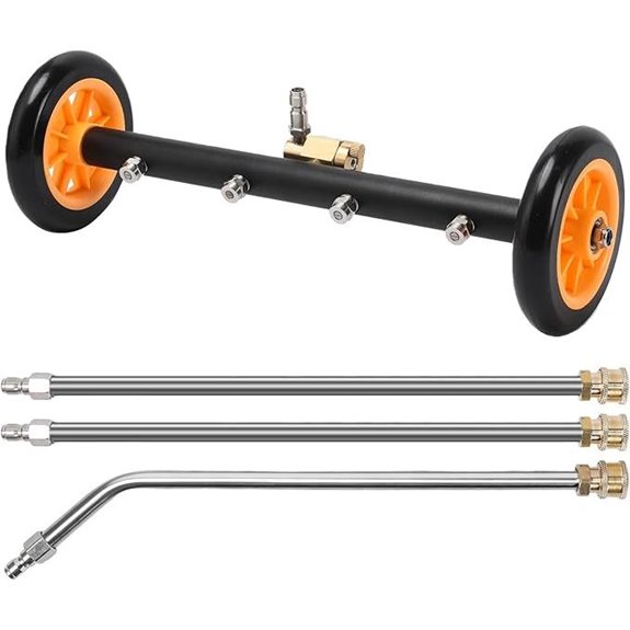 Undercarriage Pressure Washer Water Broom & Extension
