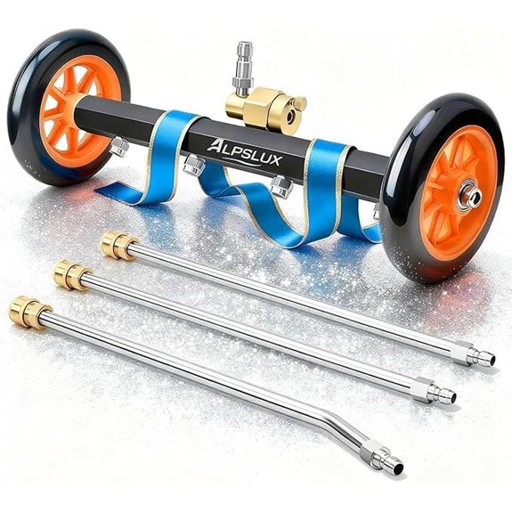 Undercarriage Pressure Washer Water Broom with Extensions