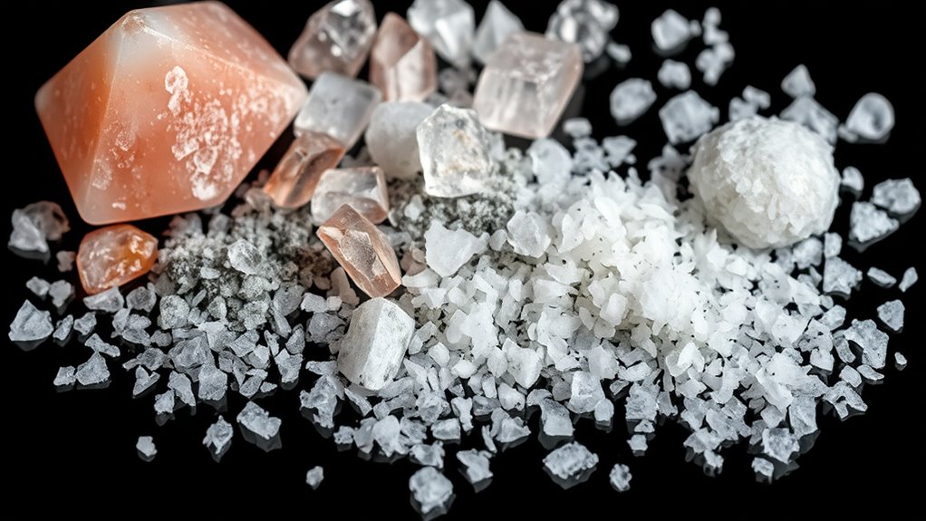 unique crystal structures in salts