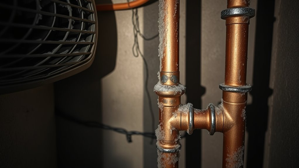 unsealed gaps increase freezing