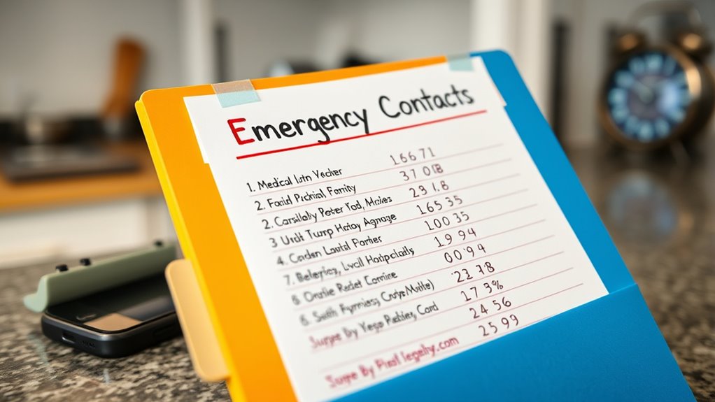 update emergency contacts regularly