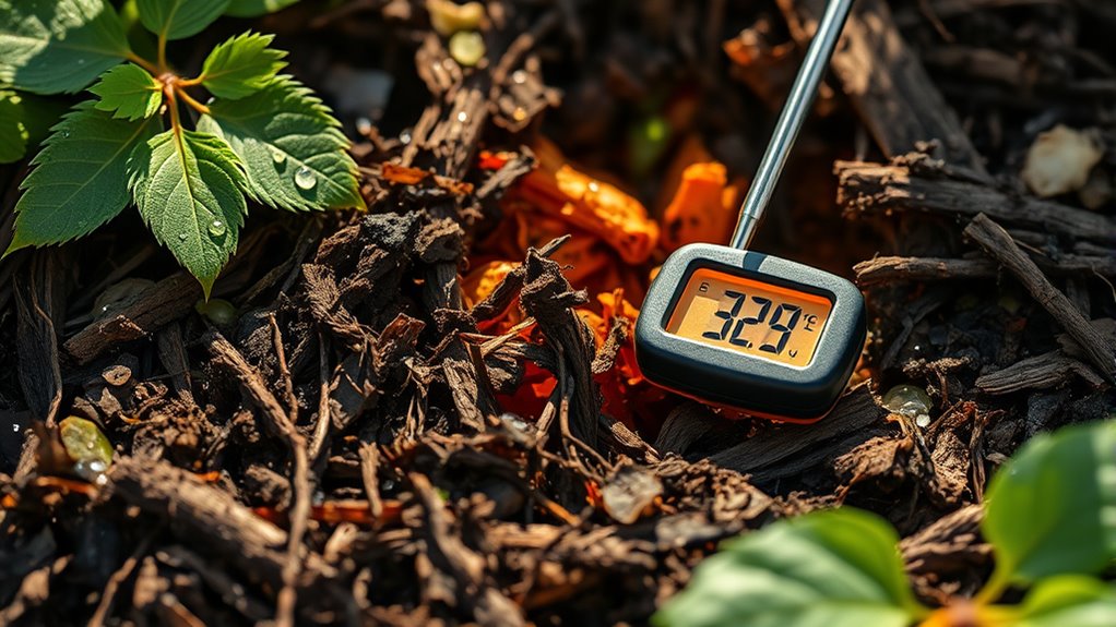 use proper compost thermometer