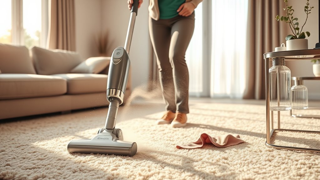 vacuum before dusting