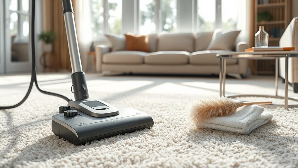 vacuum first for cleanliness