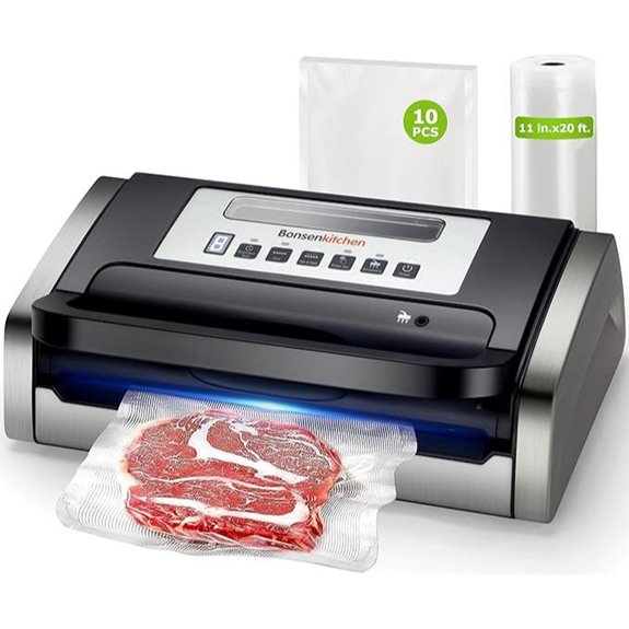 Bonsenkitchen Vacuum Sealer with Built-in Cutter & Bags