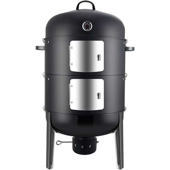 Realcook 20-Inch Vertical Charcoal Smoker Grill