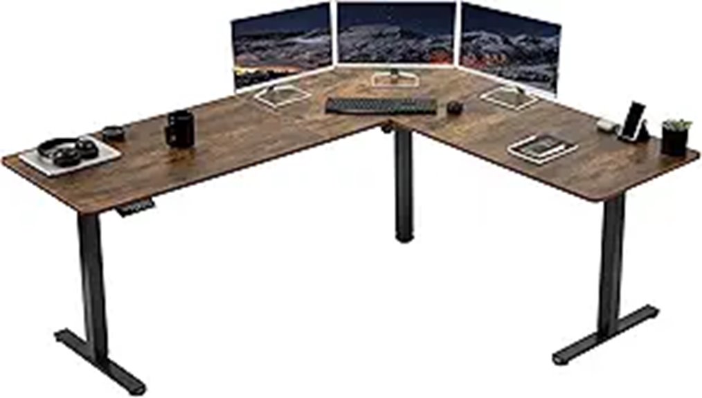 VIVO L-Shaped Electric Standing Desk (75x63)