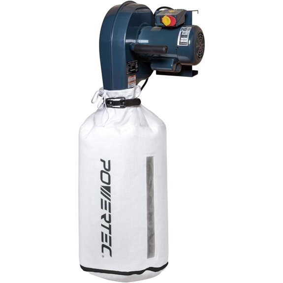 POWERTEC 1 HP Wall Mount Dust Collector System