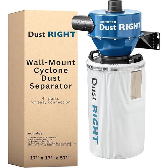 4 Wall-Mount Cyclone Dust Separator System