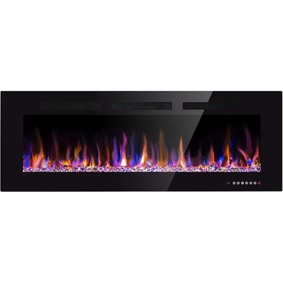 Xbeauty Wall-Mounted Electric Fireplace Insert