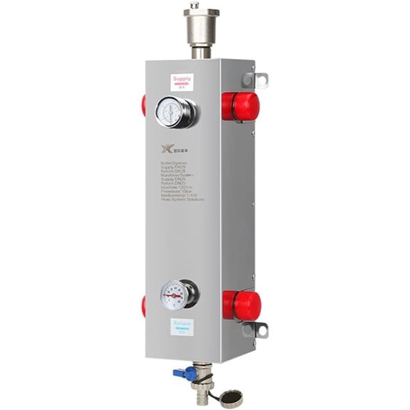 Hydronic Heating Manifold for Wall-Mounted Systems