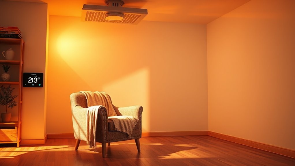 warm air circulates evenly