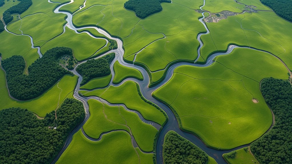 water flow and land stability