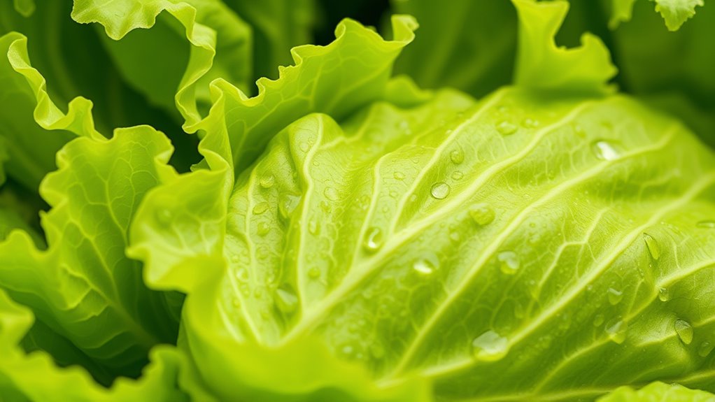 water maintains lettuce firmness