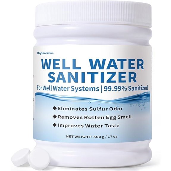Well Water Purification Tablets for Odor and Iron Removal